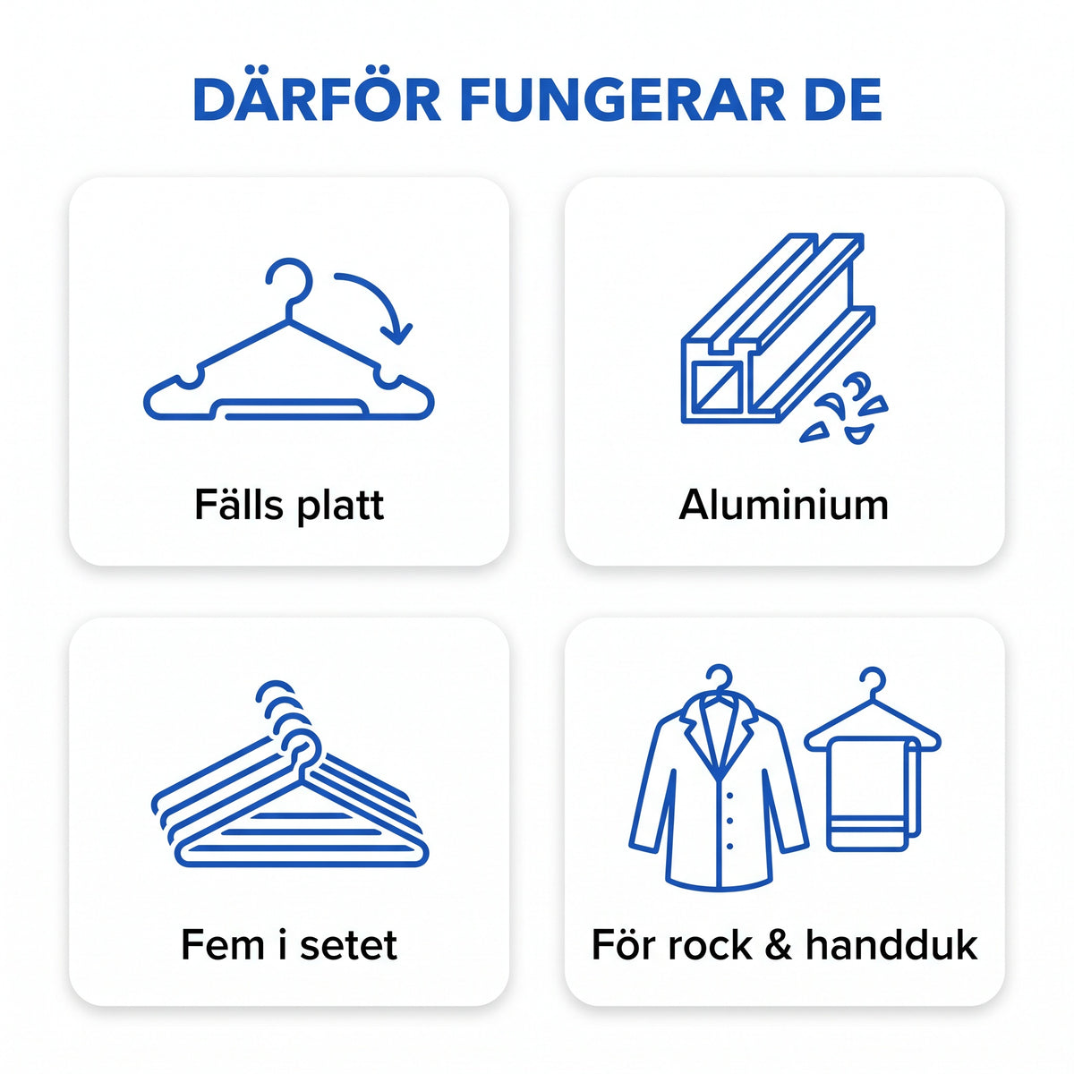 Zvarelo fällbara väggkrokar i aluminium