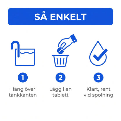 Installationssteg toalettdoseringshållare