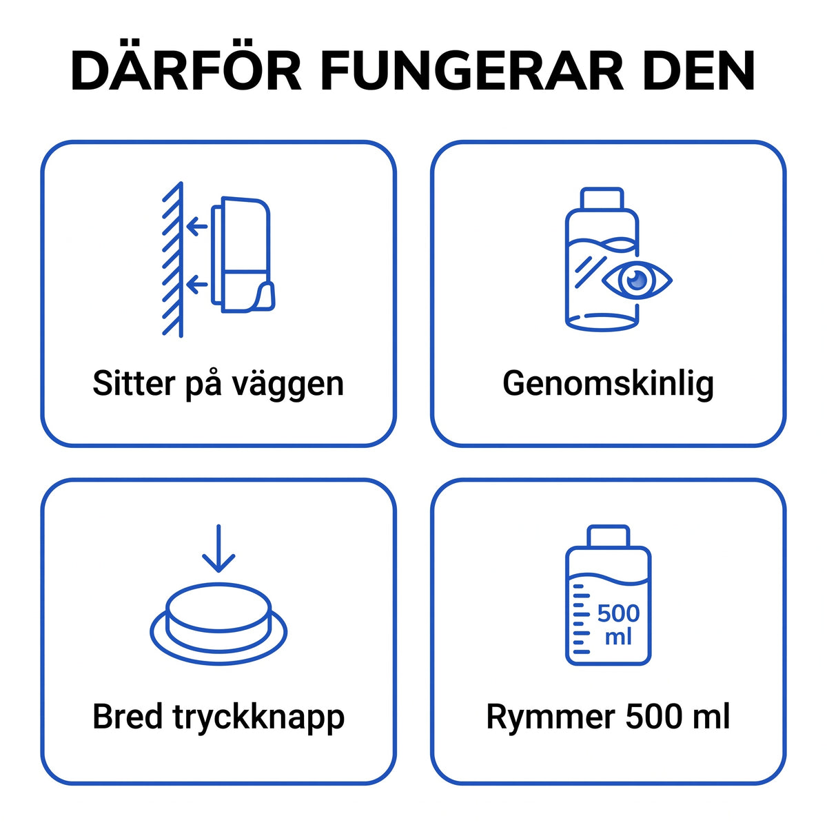 Zvarelo väggmonterad tvålpump