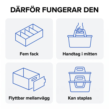 Zvarelo™ — Bärbar skrivbordscaddy som låter dig ha allt på rätt plats