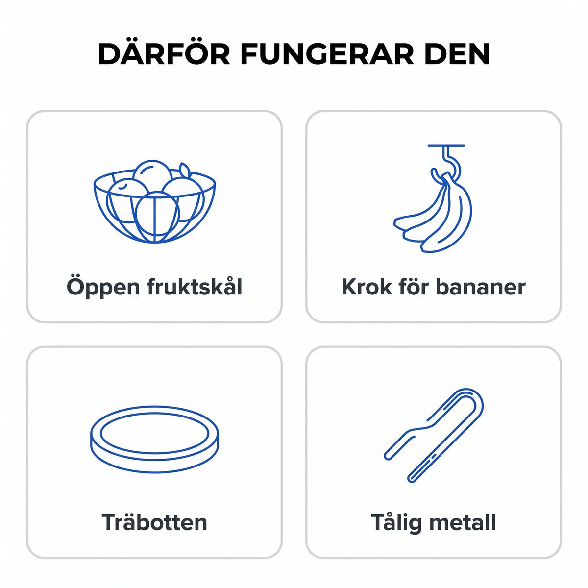 Zvarelo™ — Fruktskål med bankrok som låter dig hålla bänken fri