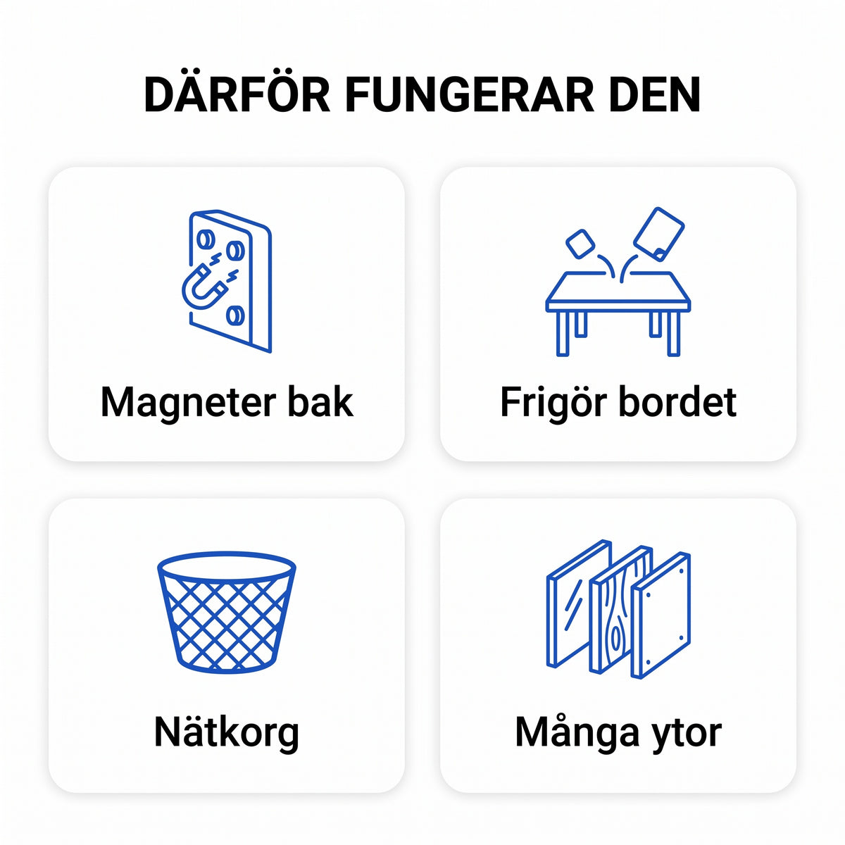 Zvarelo magnetisk pennhållare