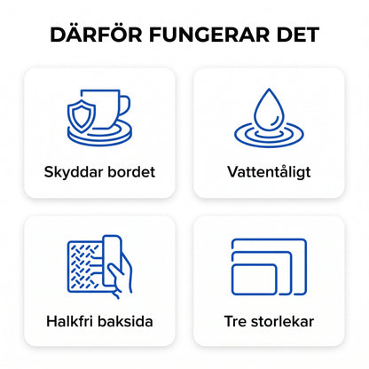 Zvarelo skrivbordsunderlägg i läder