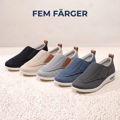 Komfortskor i fem färger
