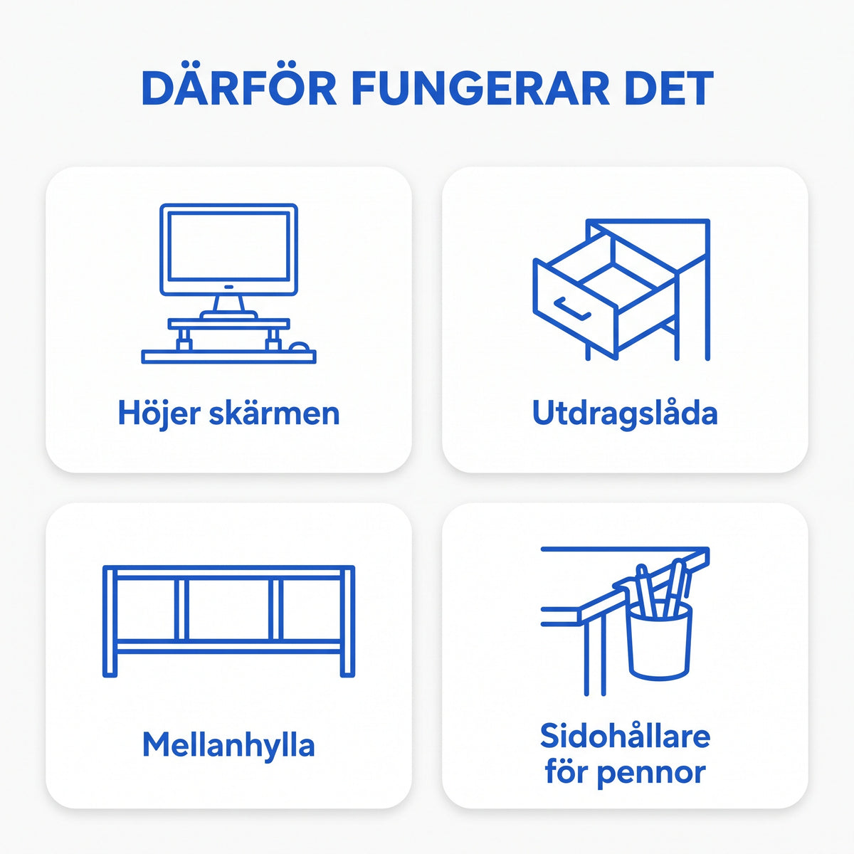 Zvarelo skärmställ i trä och stål