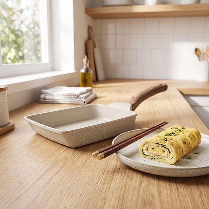 Zvarelo rektangulär nonstick omelettpanna