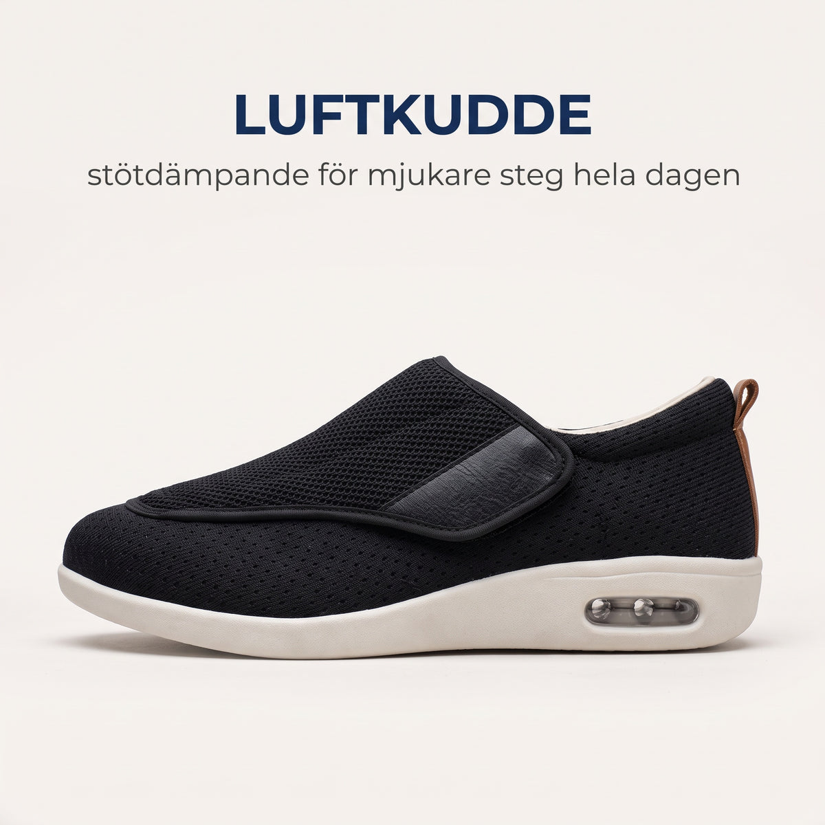 Stötdämpande luftkudde i sulan