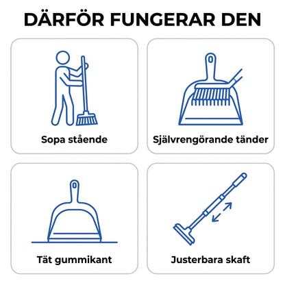 Zvarelo™ — Stående sopset som låter dig sopa utan att böja dig
