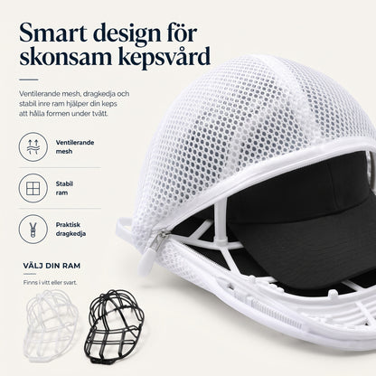 Zvarelo Kepstvättare smart design för skonsam kepsvård