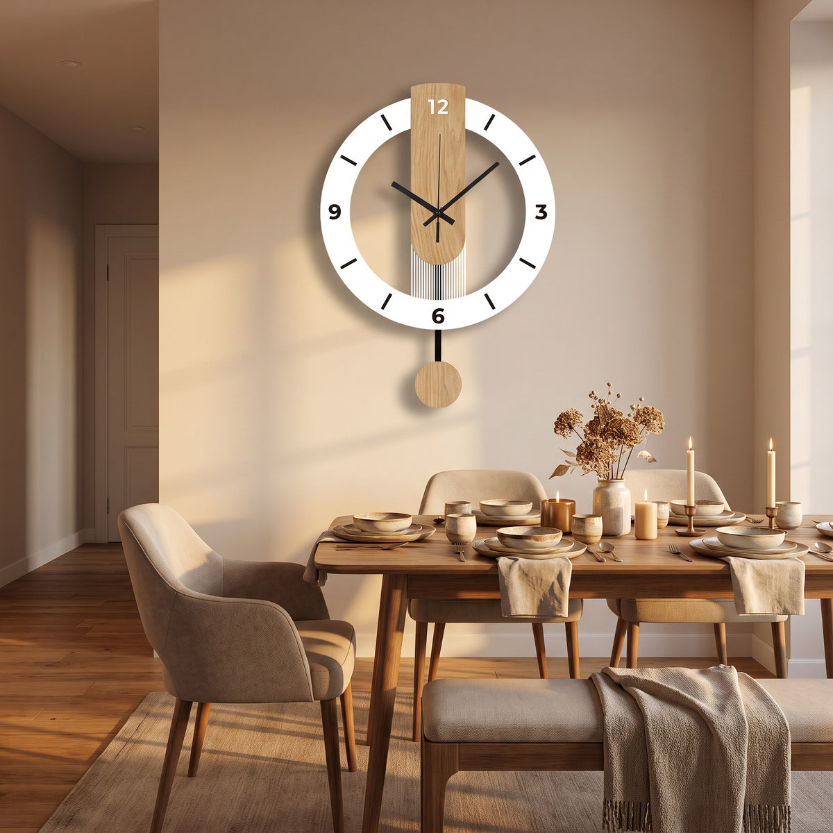 Pendelklocka i matplats