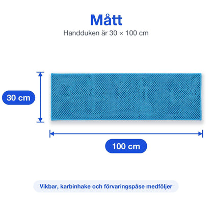 Mått: kylhandduk 30 gånger 100 cm