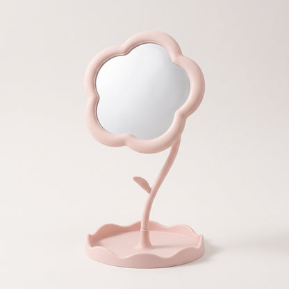 Rosa blomformad sminkspegel packshot