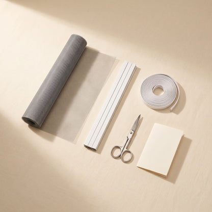 Zvarelo myggnät fönster komponenter flat-lay packshot