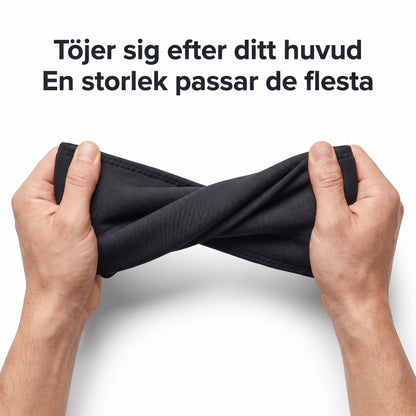 Migränmössan töjer sig, en storlek passar de flesta