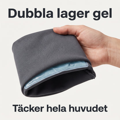 Dubbla lager kylgel täcker hela huvudet