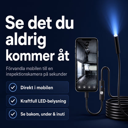 Inspektionskameran som förvandlar mobilen till en inspektionskamera