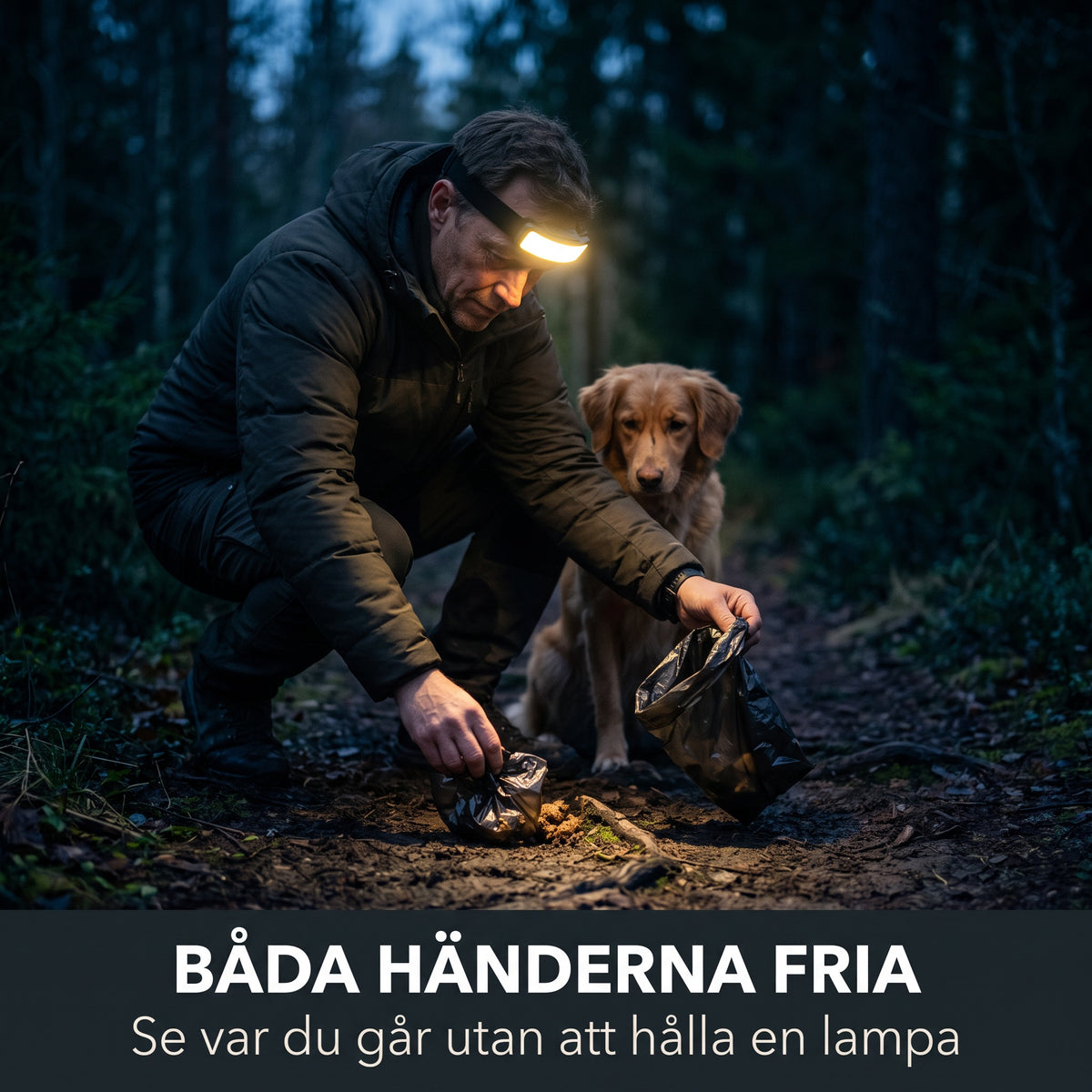 Pannlampa båda händerna fria