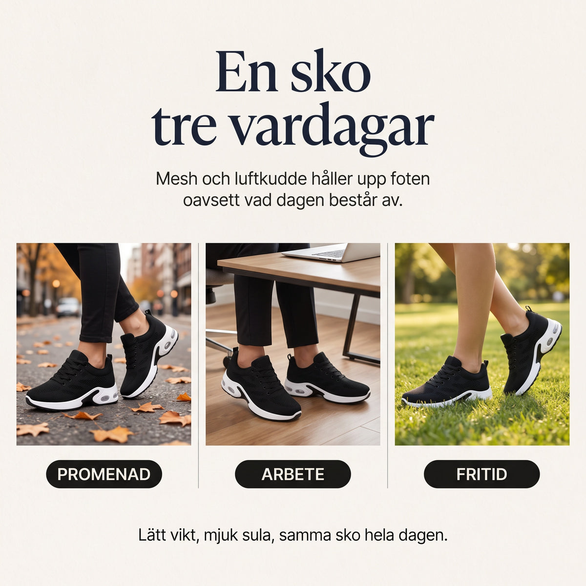 Zvarelo Sneakers en sko tre vardagar